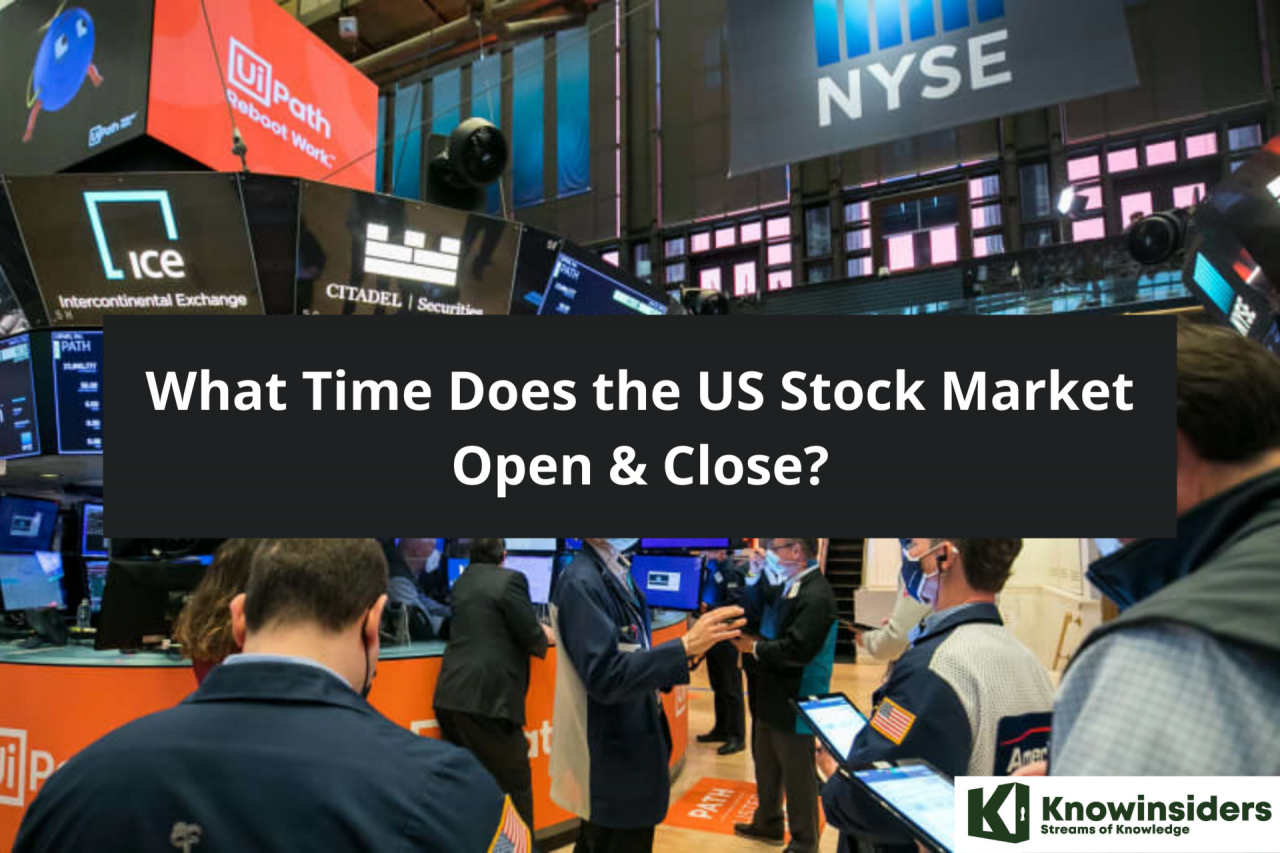 What time does the stock market open and close