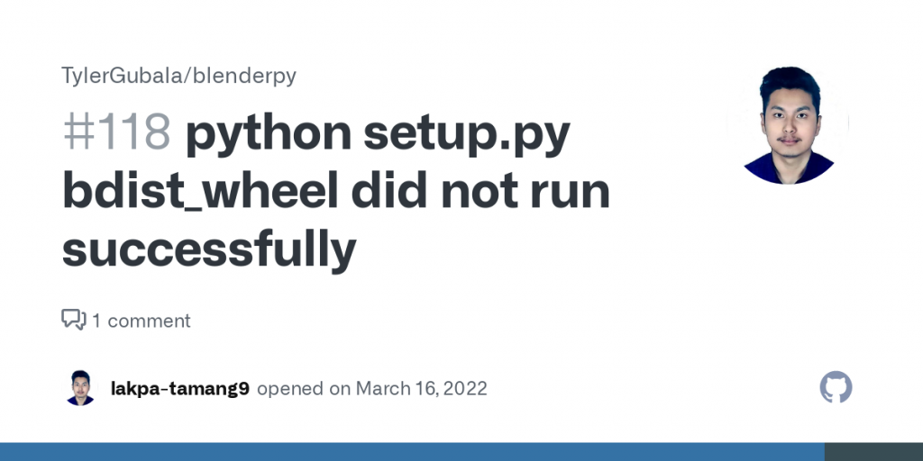 Python setup py bdist wheel failed troubleshooting and alternatives