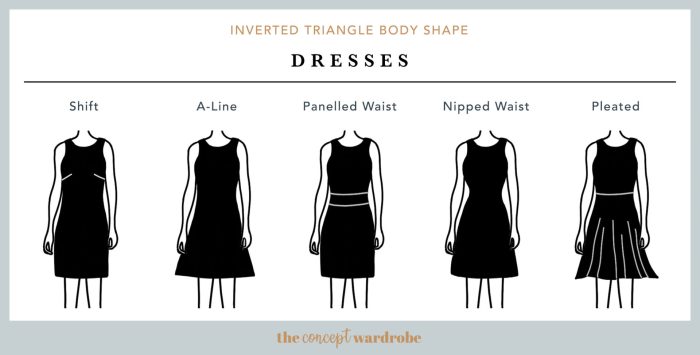 Fashion advice for women with inverted triangle shape