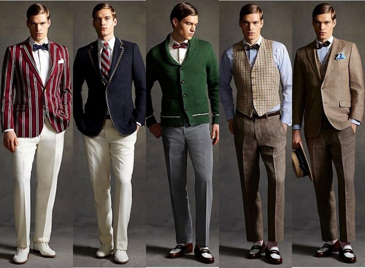 Roaring 20s mens fashion