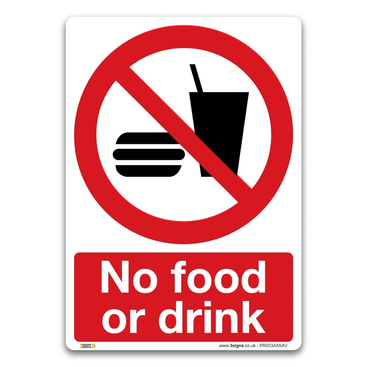 No food and drink sign