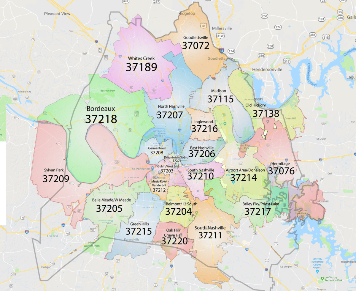 Nashville tn zip code