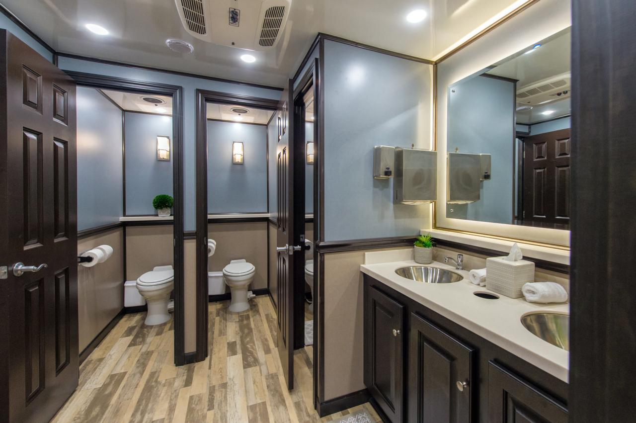 Luxury portable restrooms