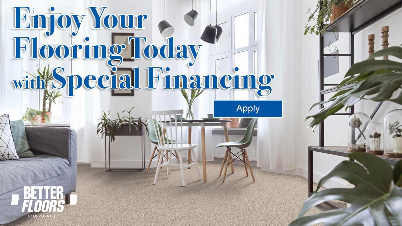 Flooring financing