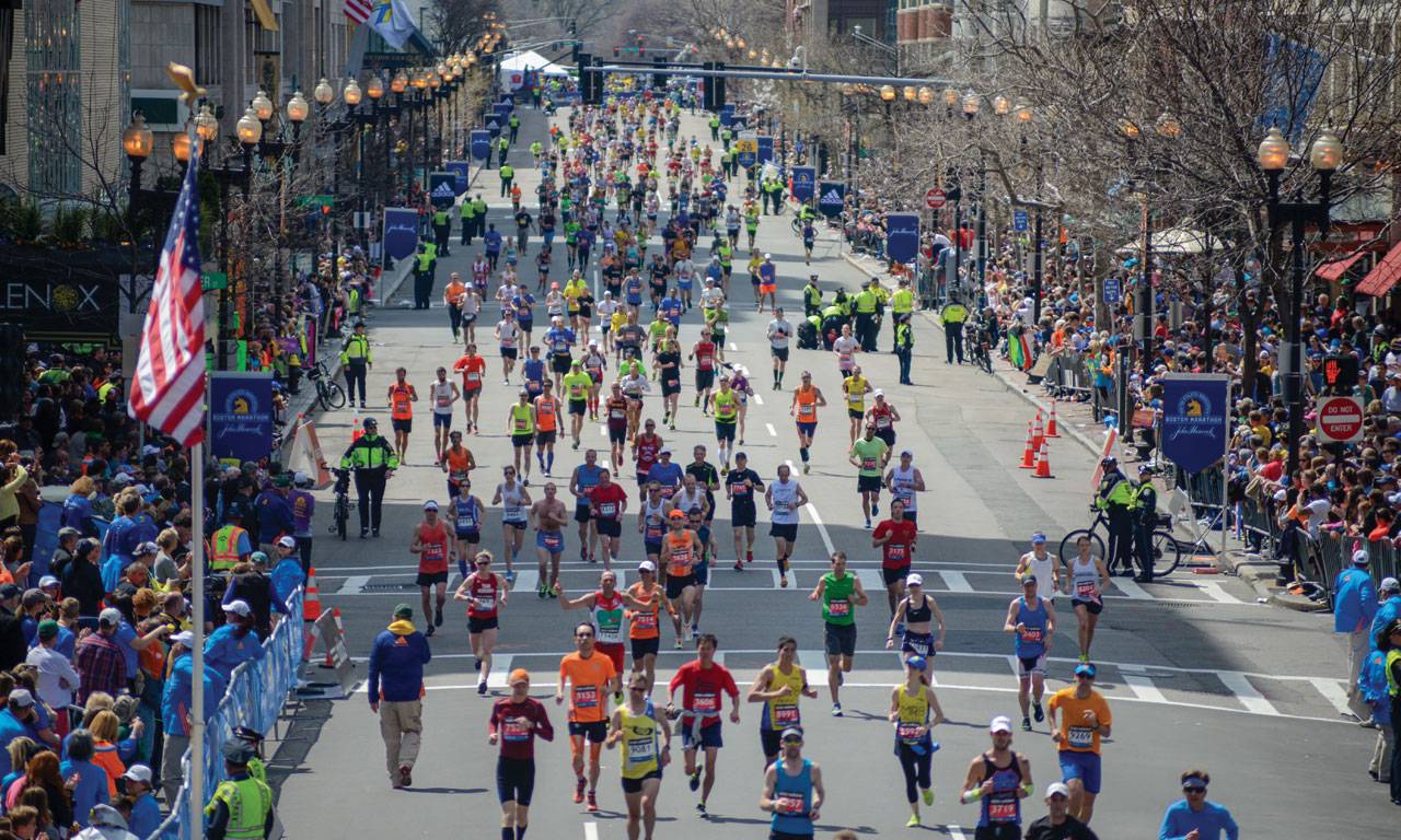 Boston marathon runner tracking