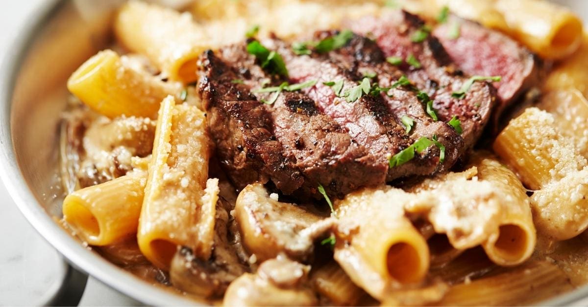 Beef steak and pasta recipes