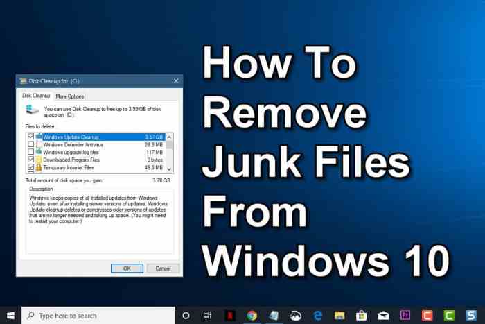 How to remove junk files from PC