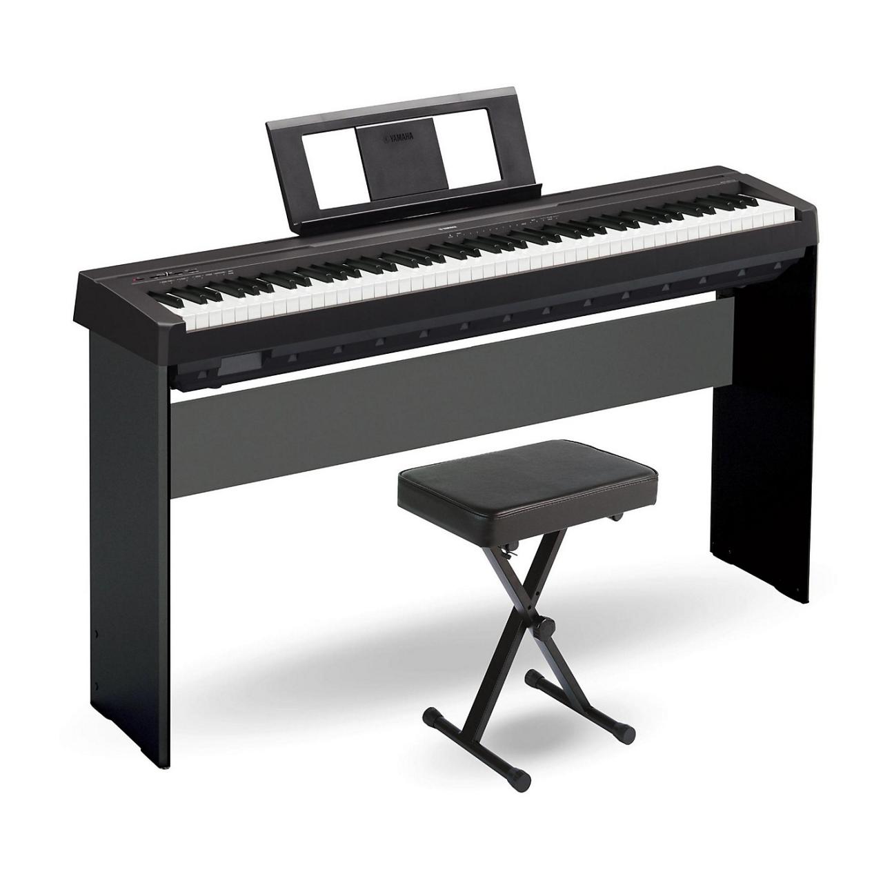 Yamaha digital piano with weighted keys