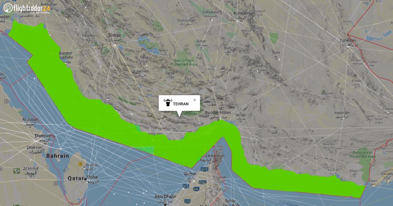 Iran airspace