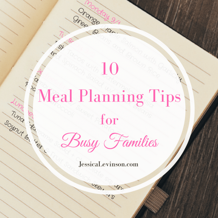 Meal Planning for Busy Weekdays