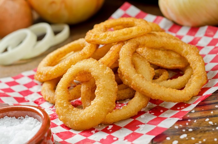 Restaurant secret recipes for onion rings