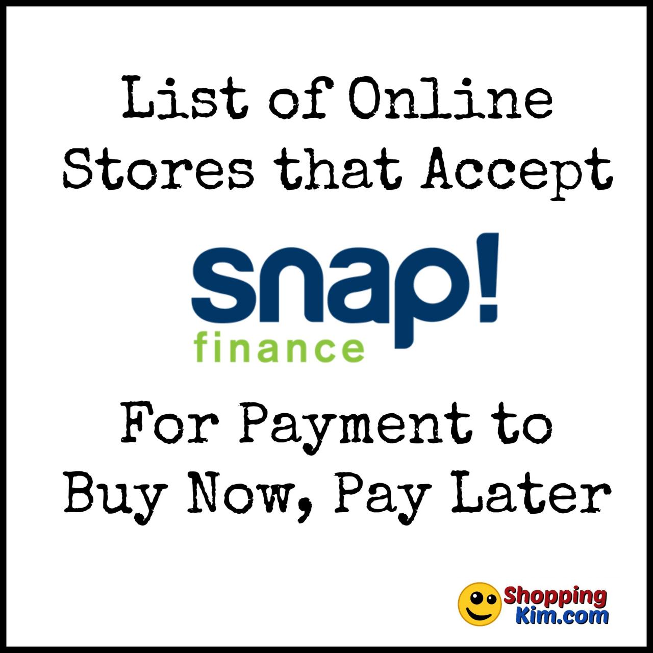 Snap finance stores