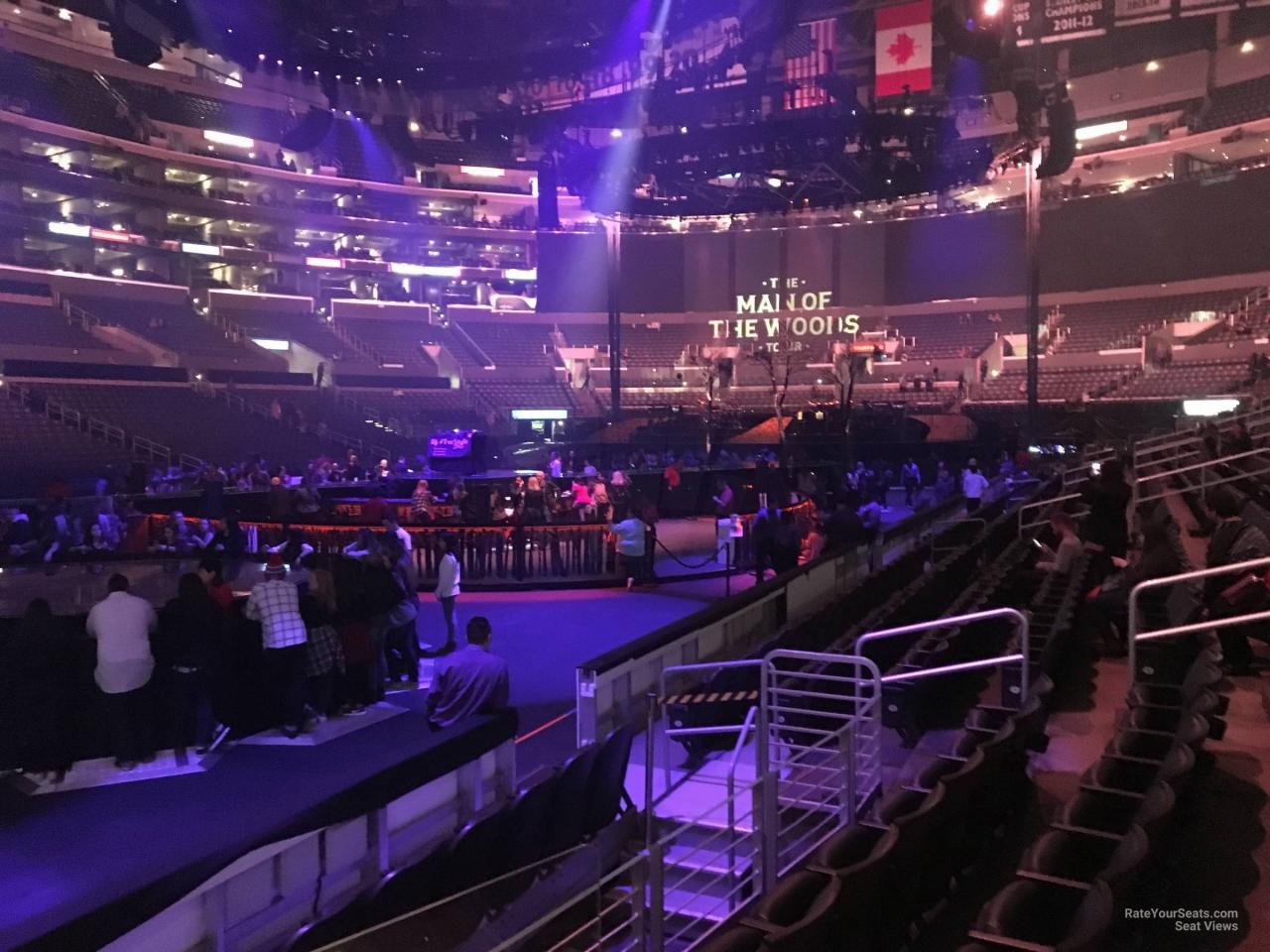 Crypto arena view from my seat