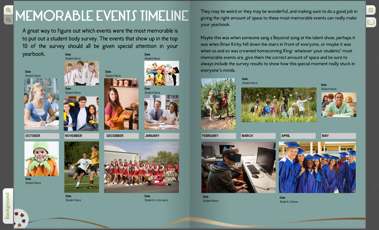 Yearbook current events page