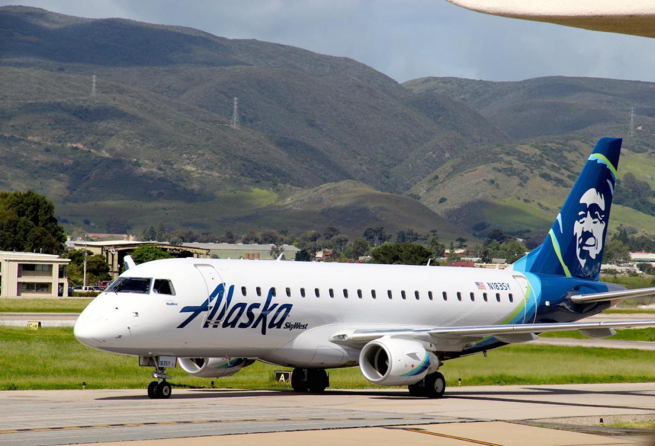 Alaska airlines luis obispo san flight airport seattle airline flights regional between daily maiden arrives tom introduces air wilmer 13th