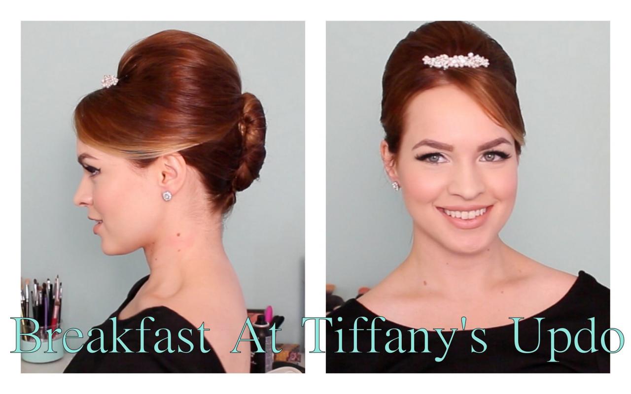 Audrey hepburn hair tutorial breakfast at tiffany's