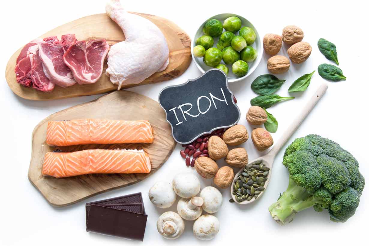 Foods and drinks high in iron