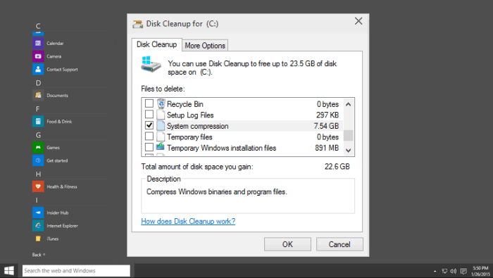 How to free up space on PC