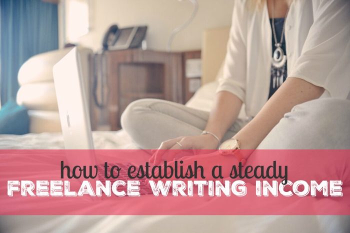 Freelance writing for extra income