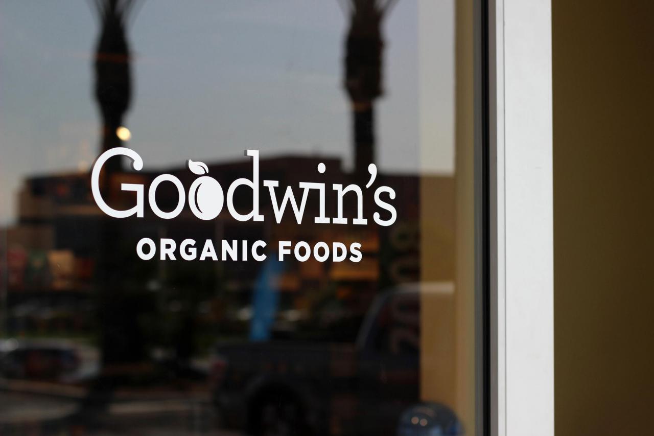 Goodwin's organic foods and drinks