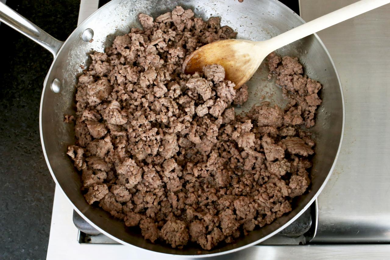 How to brown ground beef