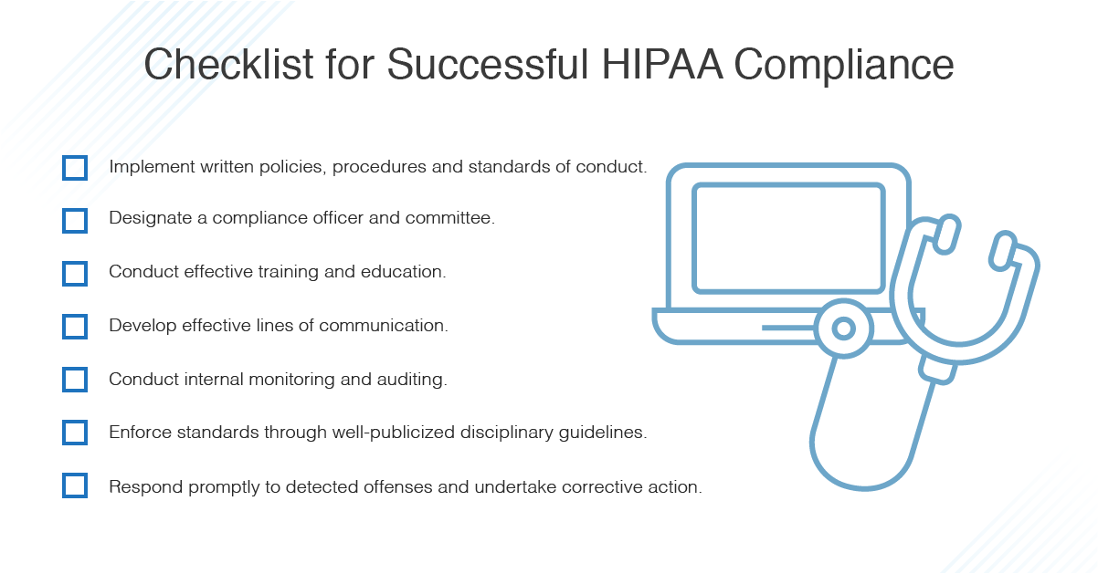 What is a key to success for hipaa compliance