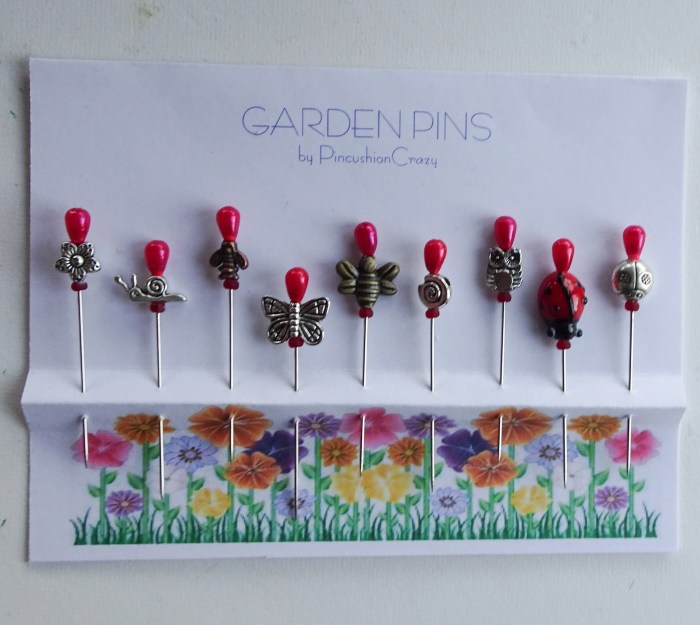 Pins to add a pop of color or embellishment