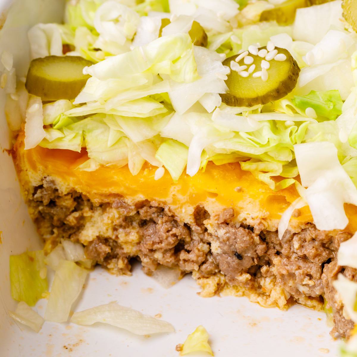 Big mac casserole recipe