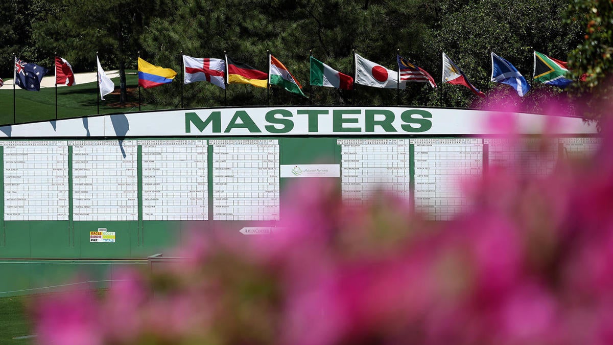 Masters leader board