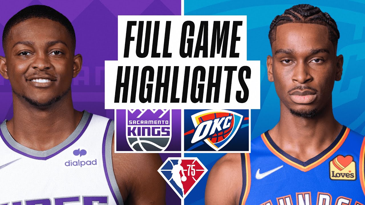 Score highlights kings thunder recap jan vs