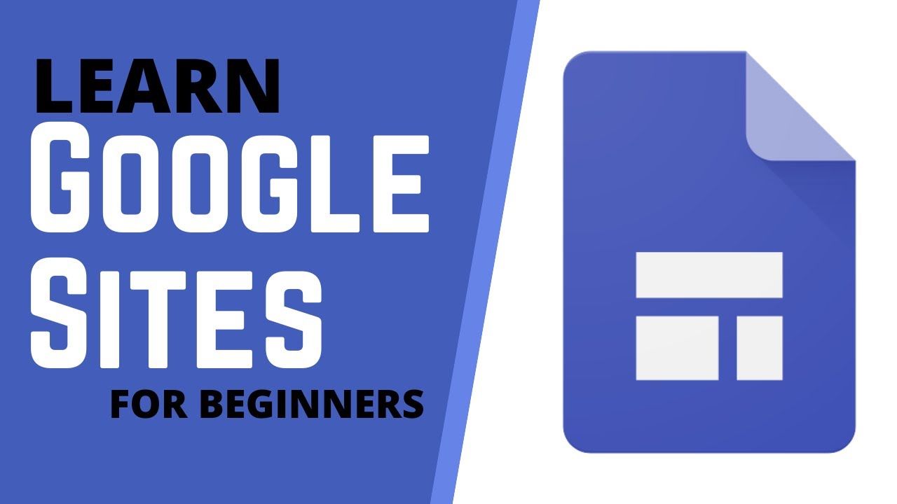 How to use google sites tutorial for beginners