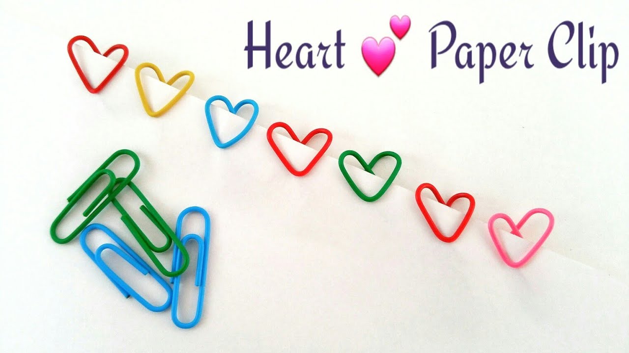 Tutorial how to make a paper clip heart