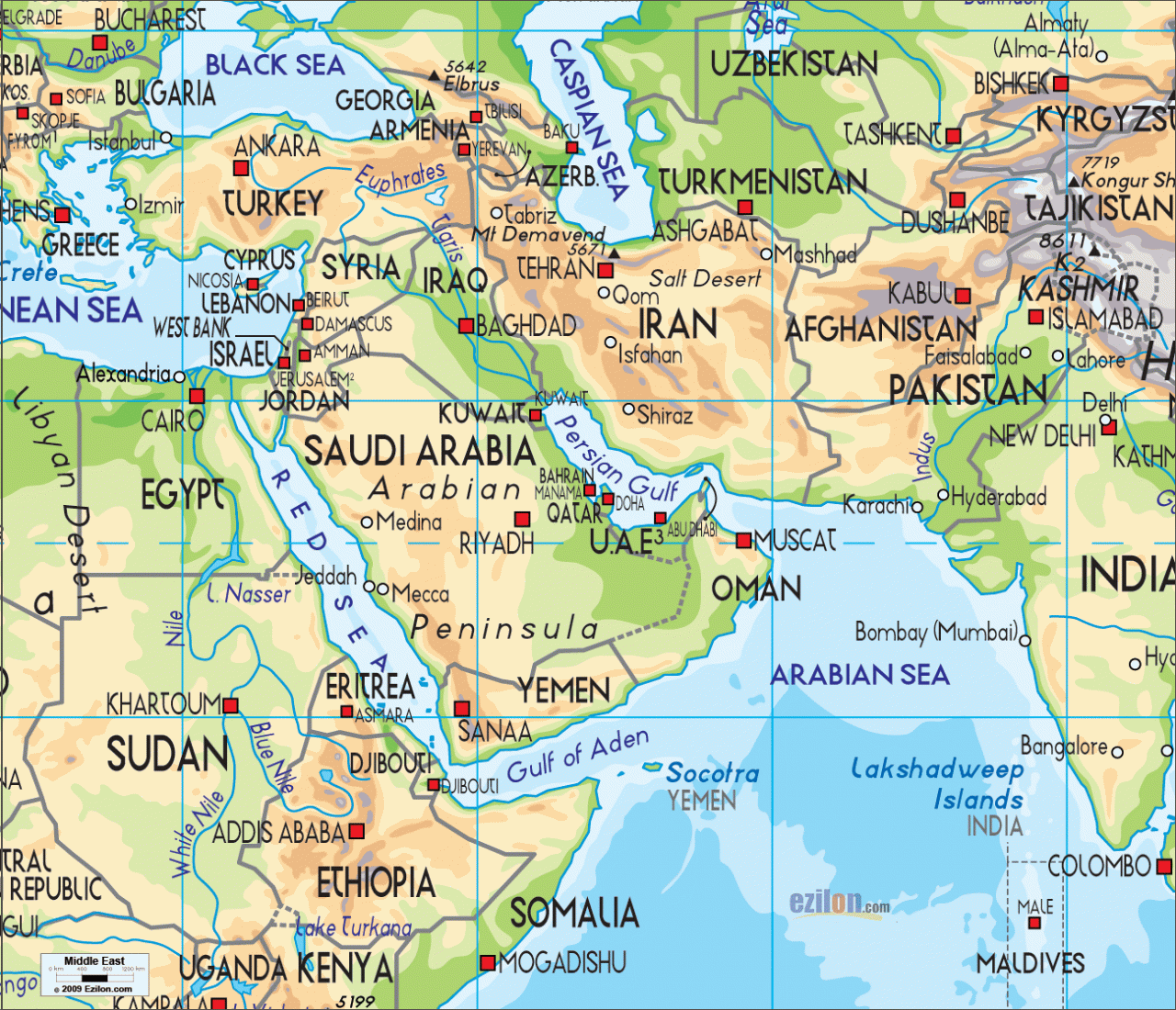 Map Of The Middle East: A Tapestry Of History, Culture, And Conflict 