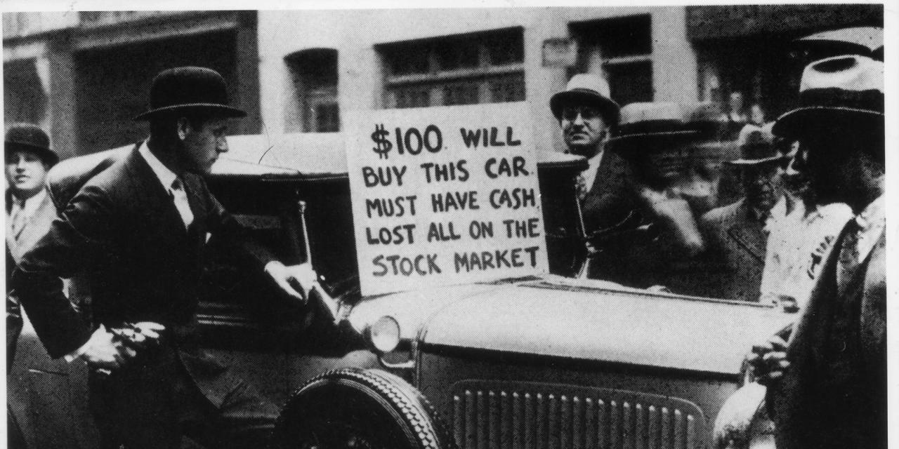 What caused the stock market crash of 1929