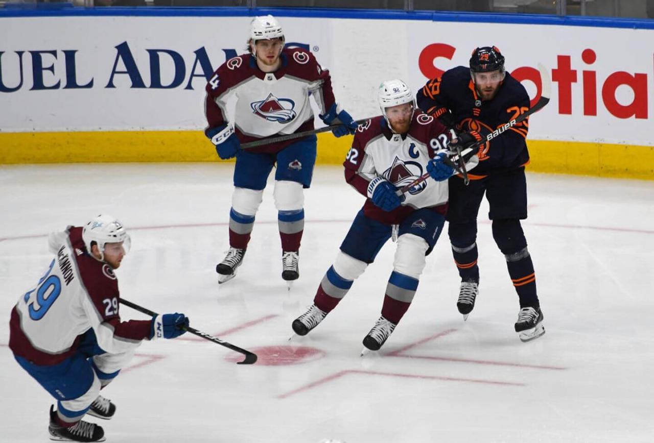 Avs vs oilers